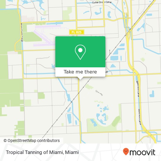 Tropical Tanning of Miami map