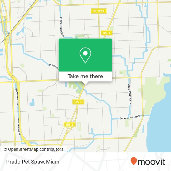 Prado Pet Spaw map