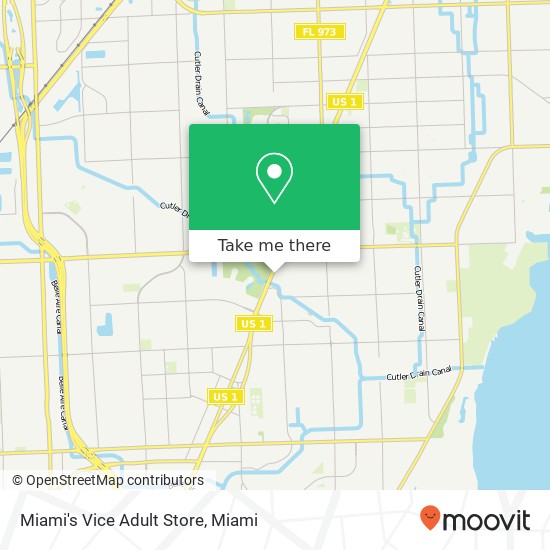 Miami's Vice Adult Store map