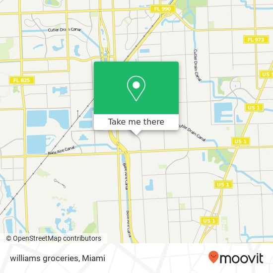 williams groceries map