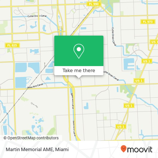 Martin Memorial AME map