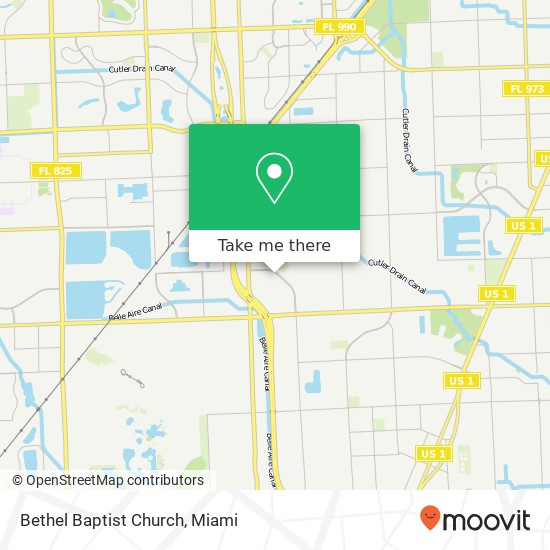 Bethel Baptist Church map