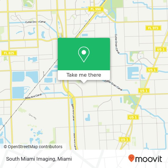 South Miami Imaging map