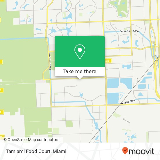 Tamiami Food Court map