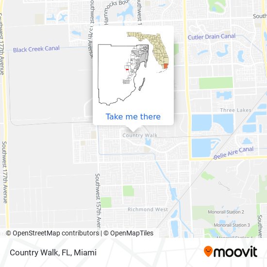 Mapa de Country Walk, FL