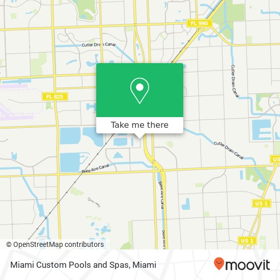 Mapa de Miami Custom Pools and Spas