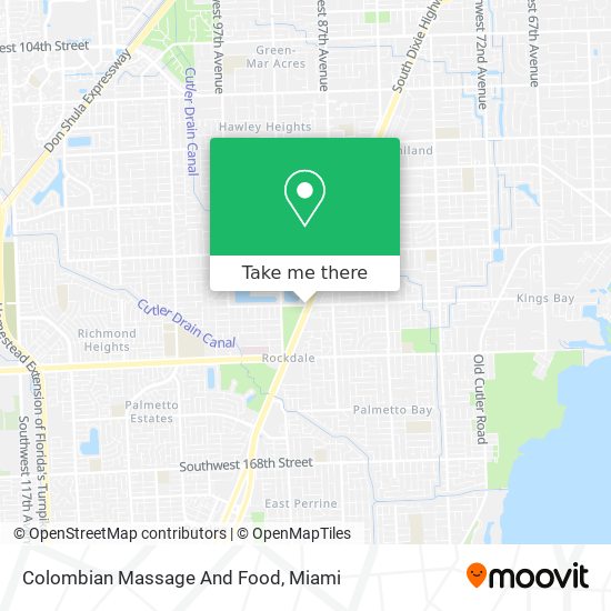 Colombian Massage And Food map