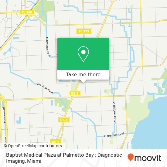 Mapa de Baptist Medical Plaza at Palmetto Bay : Diagnostic Imaging