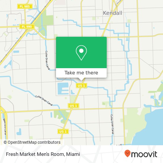Mapa de Fresh Market Men's Room