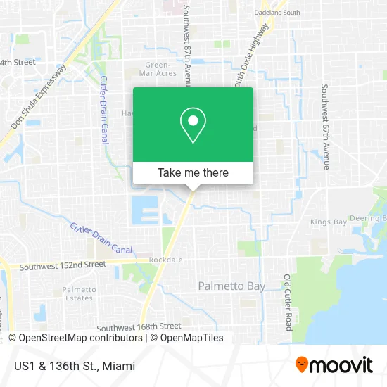 US1 & 136th St. map