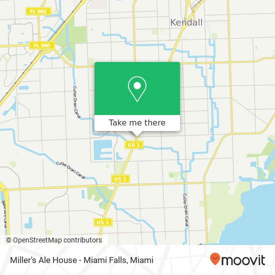 Miller's Ale House - Miami Falls map