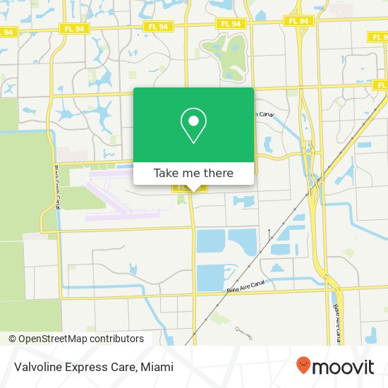 Mapa de Valvoline Express Care
