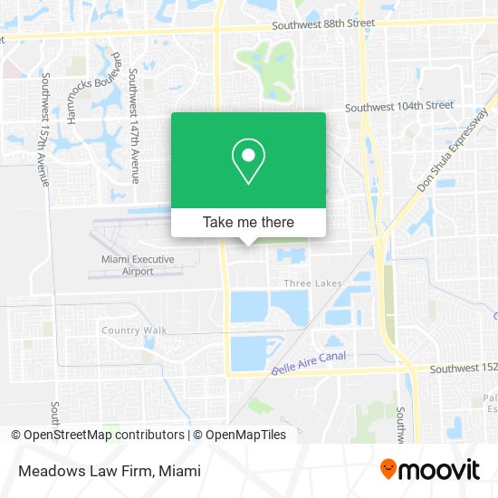 Meadows Law Firm map