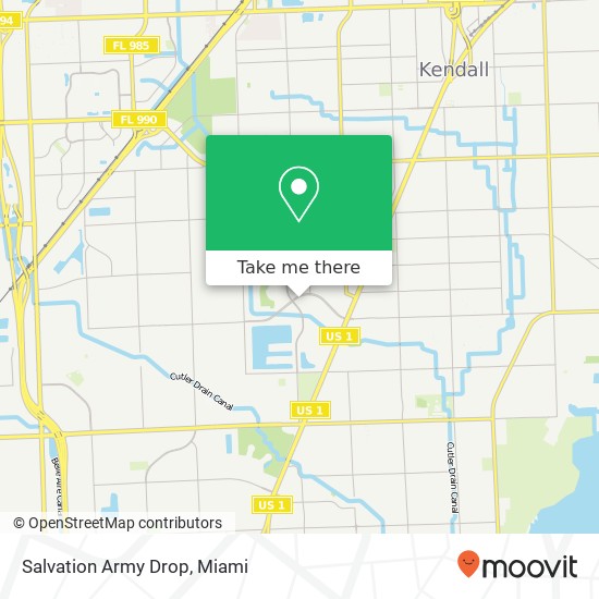 Salvation Army Drop map