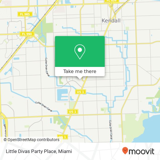 Mapa de Little Divas Party Place