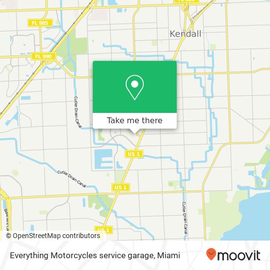 Everything Motorcycles service garage map