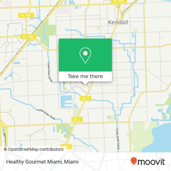 Healthy Gourmet Miami map