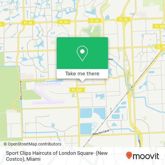 Sport Clips Haircuts of London Square- (New Costco) map