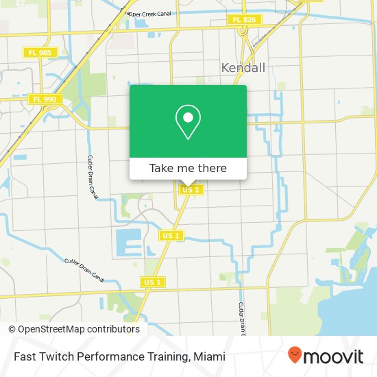 Mapa de Fast Twitch Performance Training