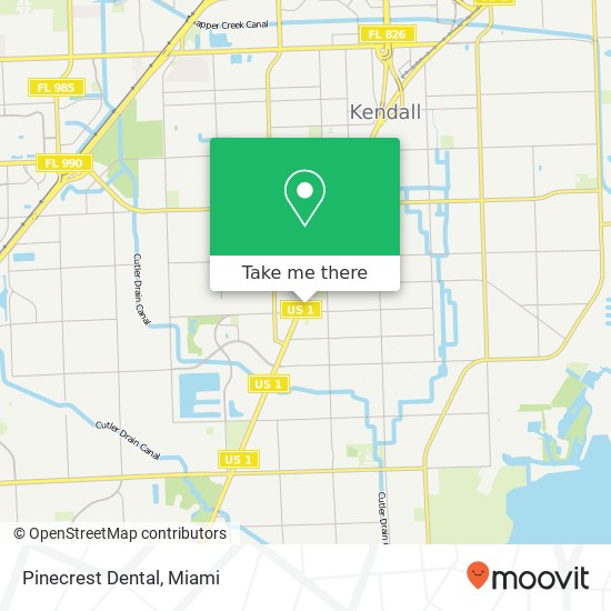 Pinecrest Dental map