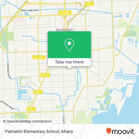 Palmetto Elementary School map