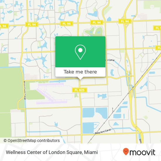 Wellness Center of London Square map