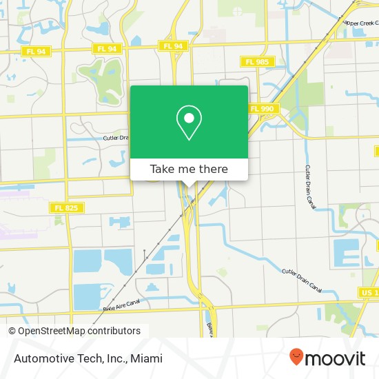 Automotive Tech, Inc. map