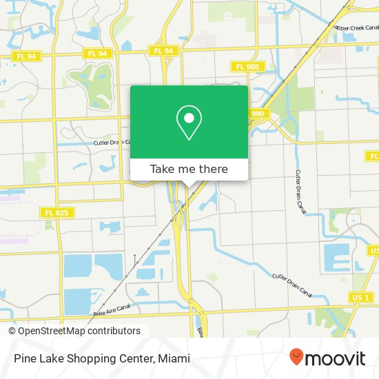 Pine Lake Shopping Center map