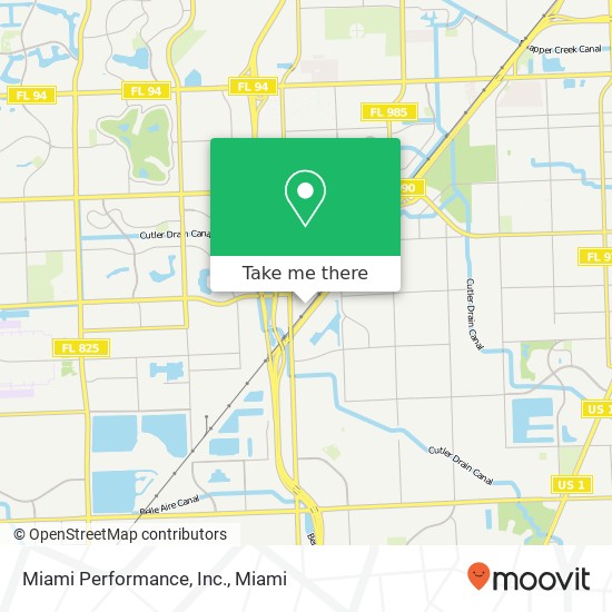 Miami Performance, Inc. map