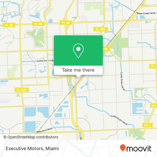 Executive Motors map