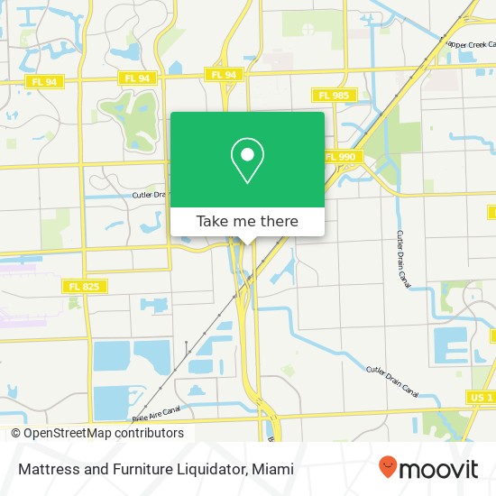 Mattress and Furniture Liquidator map