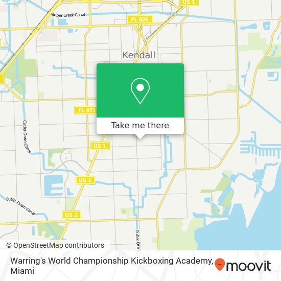 Warring's World Championship Kickboxing Academy map