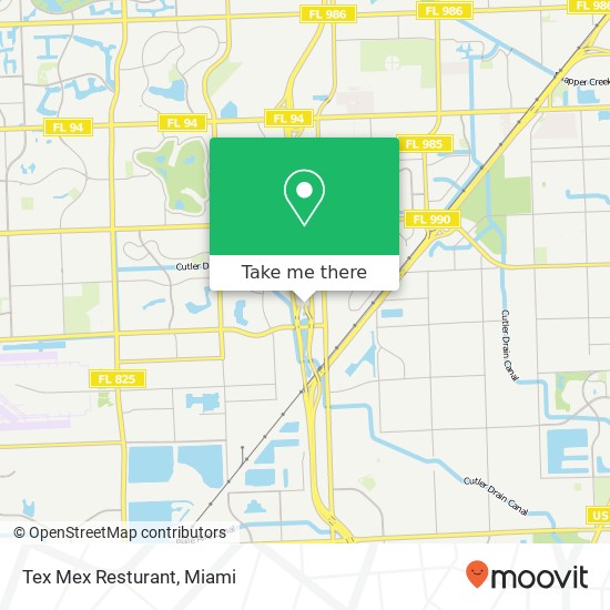 Tex Mex Resturant map