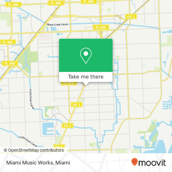 Miami Music Works map