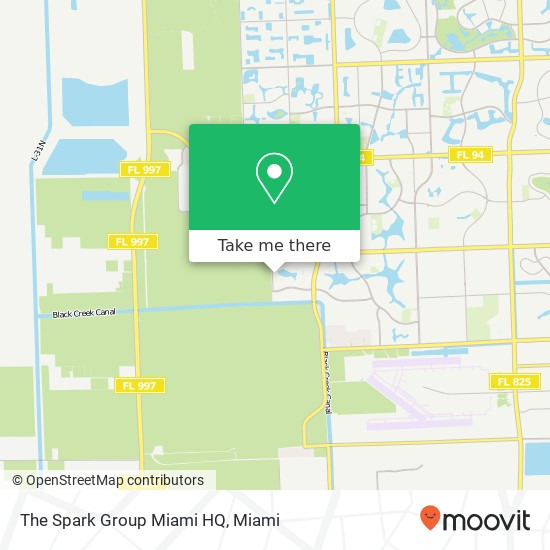 Mapa de The Spark Group Miami HQ