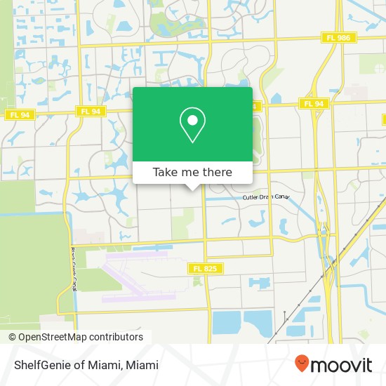 ShelfGenie of Miami map