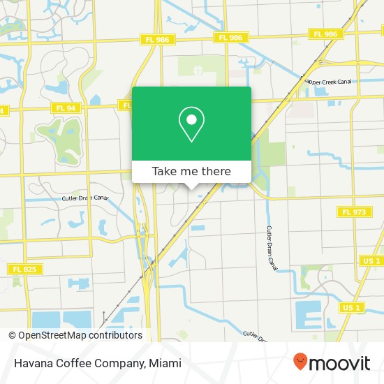 Havana Coffee Company map