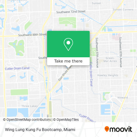 Mapa de Wing Lung Kung Fu Bootcamp
