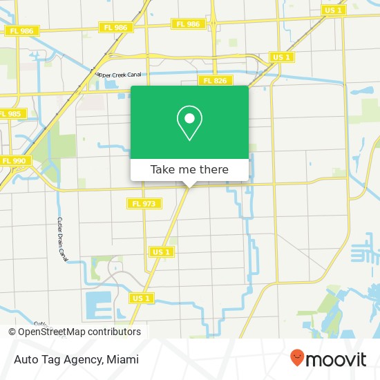 Mapa de Auto Tag Agency