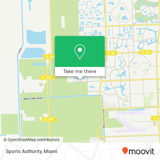 Sports Authority map