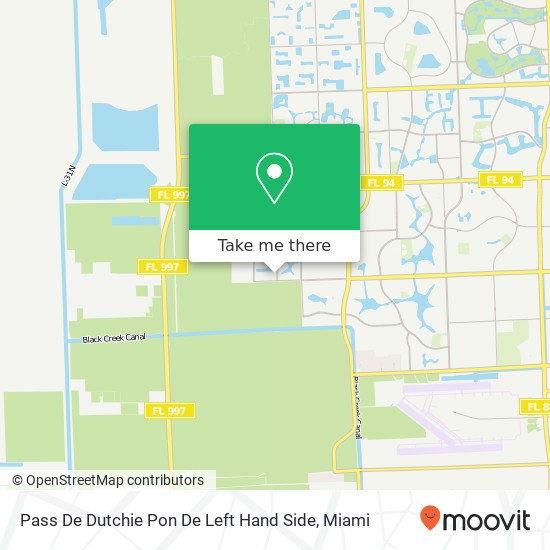 Mapa de Pass De Dutchie Pon De Left Hand Side
