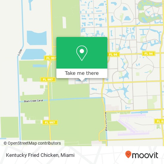 Kentucky Fried Chicken map