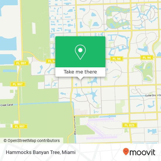 Hammocks Banyan Tree map