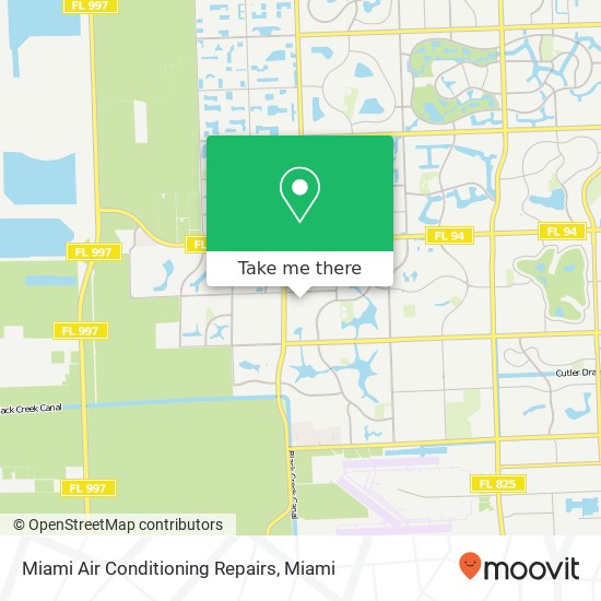 Miami Air Conditioning Repairs map