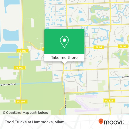 Food Trucks at Hammocks map