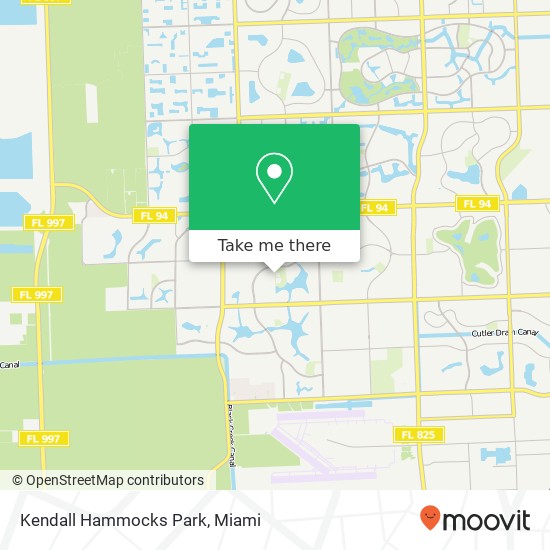 Kendall Hammocks Park map