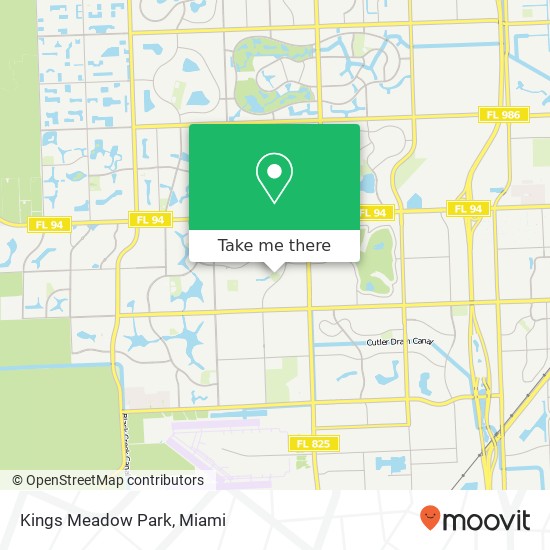 Kings Meadow Park map