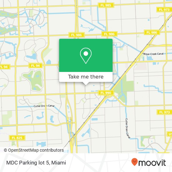 MDC Parking lot 5 map