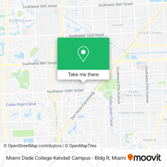 Miami Dade College Kendall Campus - Bldg R map