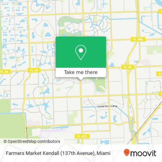 Mapa de Farmers Market Kendall (137th Avenue)